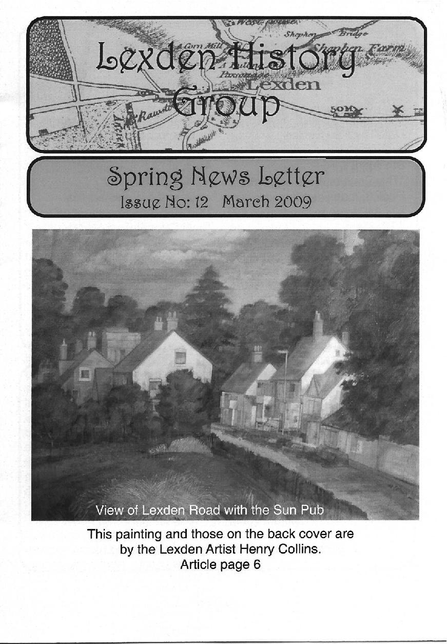 Lexden history Group Newsletter, March 2009 Issue 12