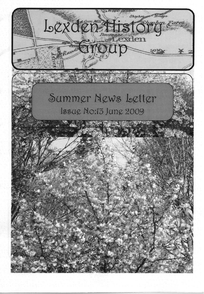 Lexden History Group Newsletter, June 2009 Issue 13