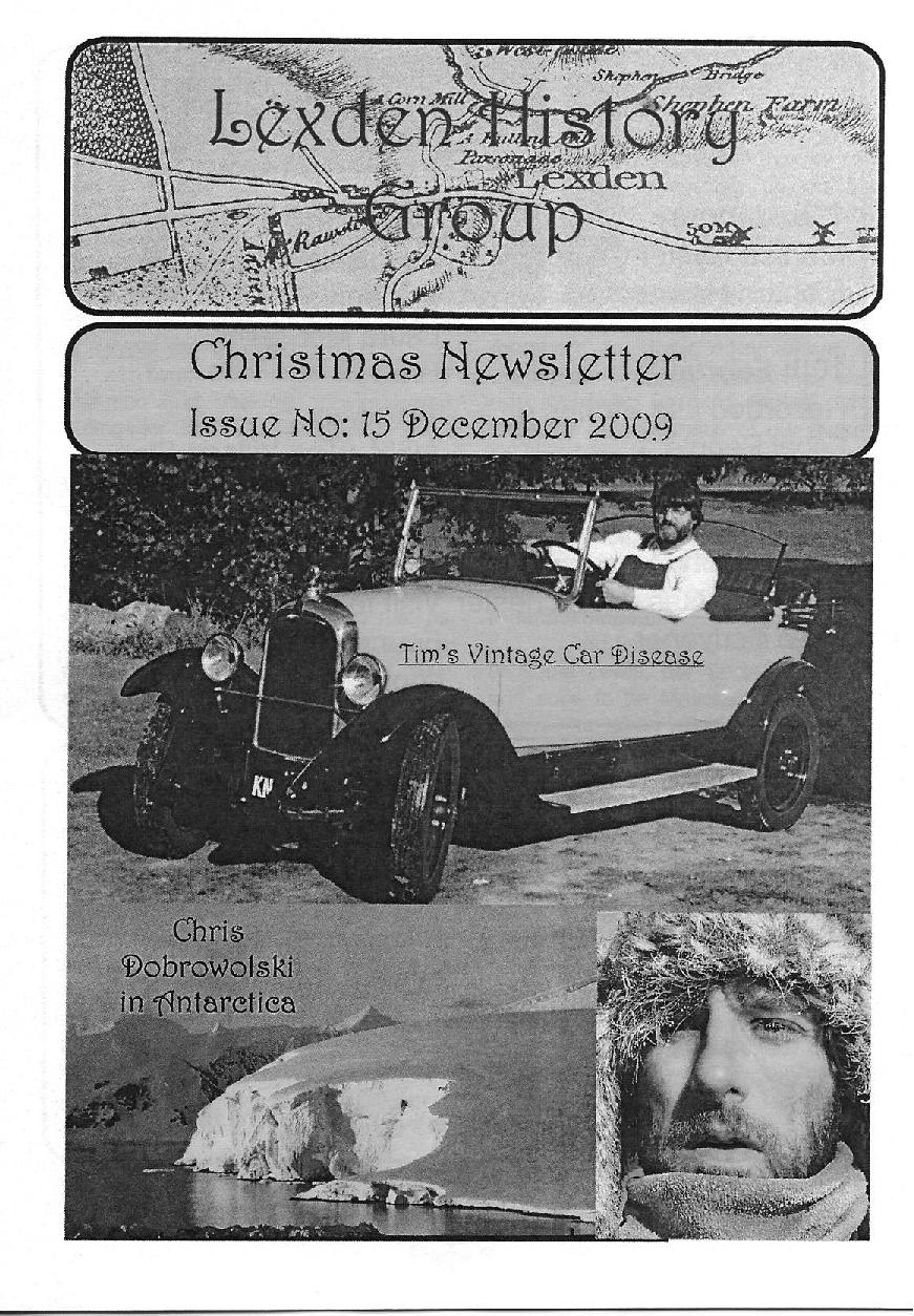 Lexden History Group Newsletter, December 2009 Issue 15