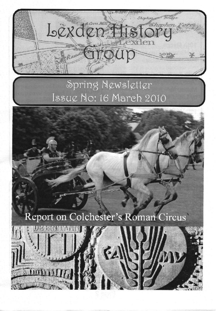 Lexden History Group Newsletter, March 2010 Issue 16
