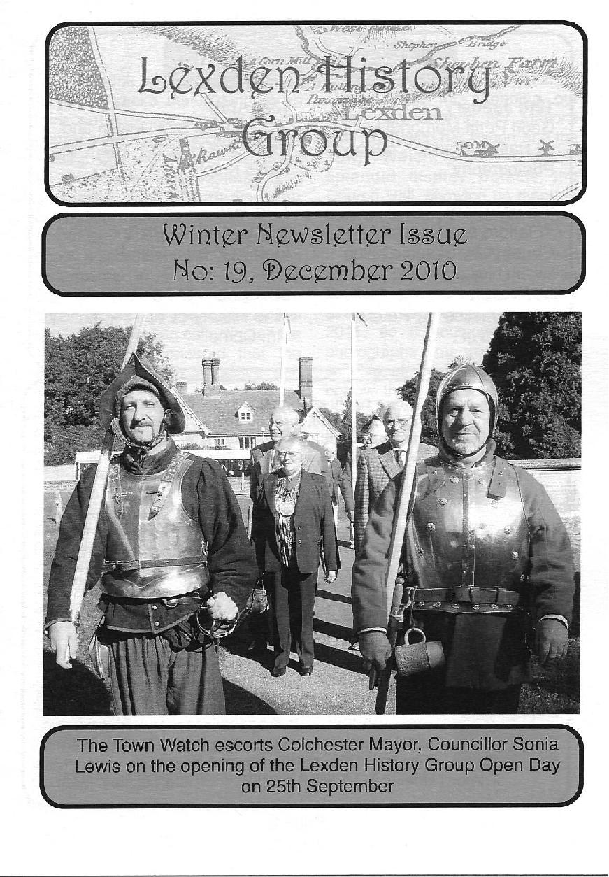 Lexden history Group Newsletter, December 2010 Issue 19