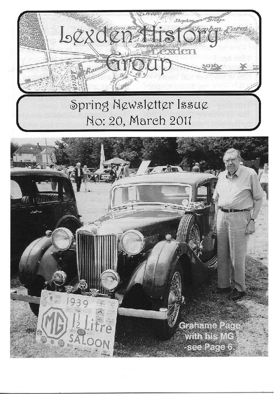 Lexden history Group Newsletter, March 2011 Issue 20