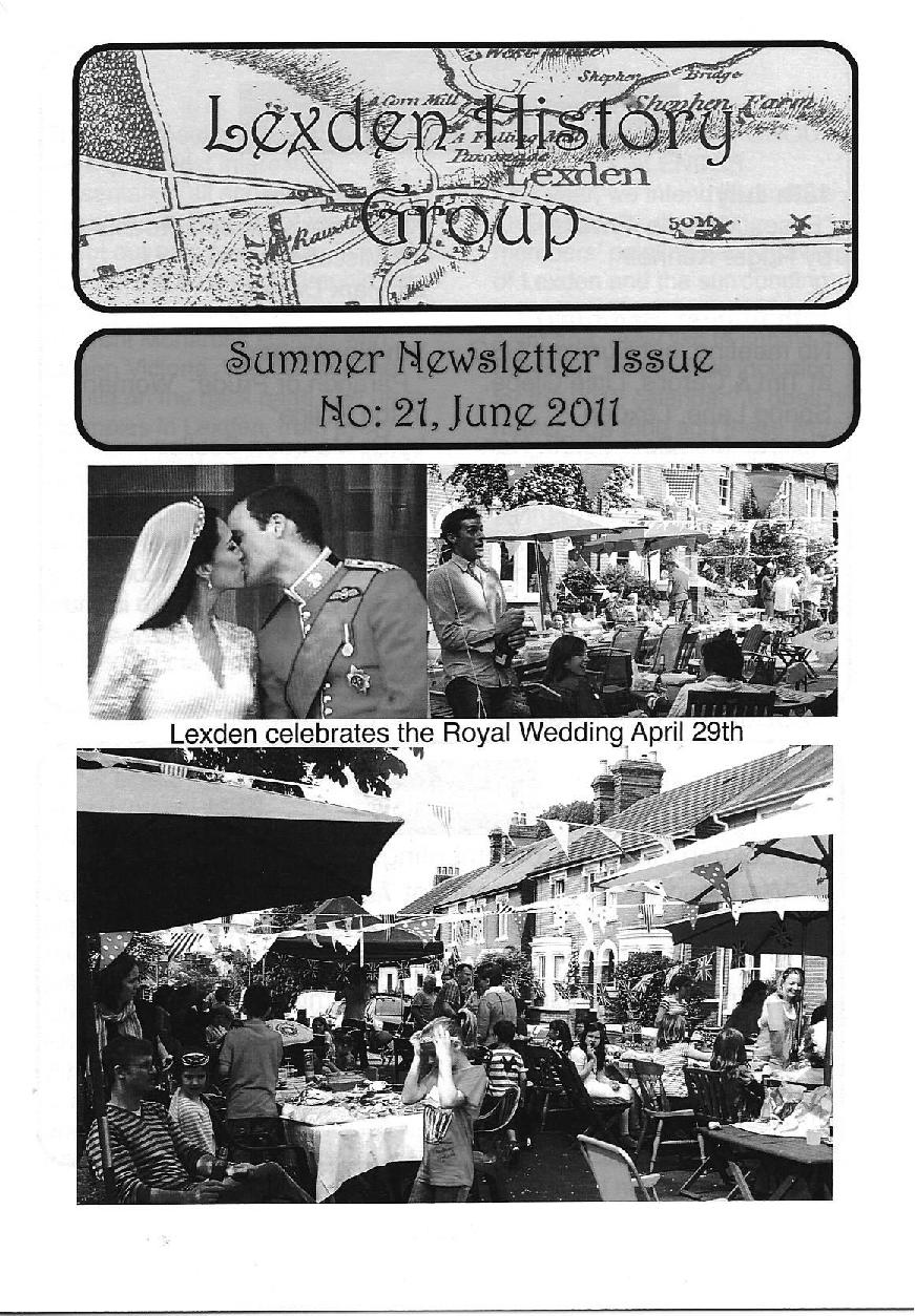 Lexden history Newsletter, June 2011 Issue 21