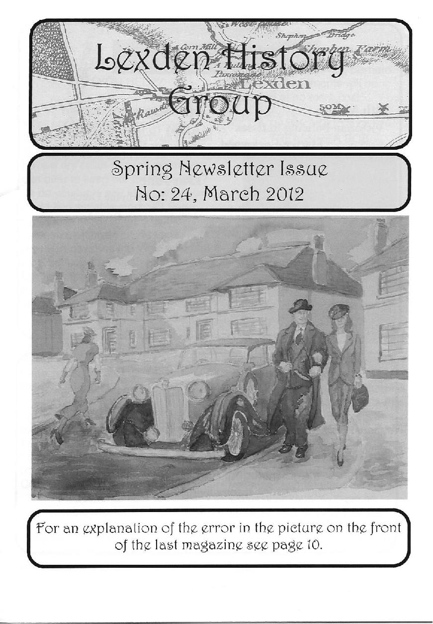 Lexden History Group Newsletter, March 2012 Issue 24