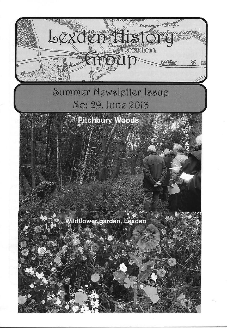 Lexden History Group Newsletter, June 2013 Issue 29