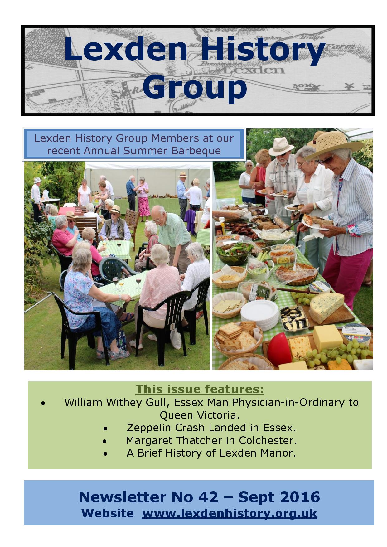 Lexden History Group Newsletter, September 2016 Issue 42